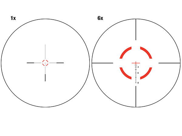 Trijicon VCOG 1-6x24 (Segmented Circle / Crosshair .223 / 55 Grain Ballistic Reticle) w/ Thumb Screw Mount - VC16C1600000-2616
